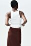 Foldover-waist cotton skirt - 3