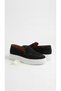 Boys' Black Suede Lightweight and Flexible Loafer Classic Shoes - 4