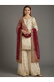 Maroon Fendy Silk Embroidered Sharara Set - HRT8527-Maroon-Size:2XL-44-Inches