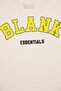Men Crew Neck Short Sleeve Brand Logo T-Shirt, Beige - 2