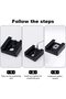 Two sets of cold shoe mounts, made of aluminum alloy, equipped with 6.35mm screws and hex keys, for SLR camera mounting, flash, LED light, monitor... - 4