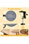 Cat desk hammock - Suspended cat bed - 360° rotating cat desk hammock - With removable cover - Maximum weight capacity 20 kg - 2