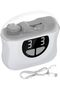 3-Speed Electric Automatic Nail Trimmer & LED Polisher with Storage (Grey)
