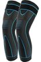 Extended knee brace for leg support in basketball, soccer, knees, and training – Blue (suitable for 130-160 lbs)