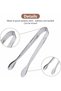 10-piece candy bar tongs set, stainless steel ice tongs set, candy tongs, mini dinner tongs, suitable for weddings and parties. - 2