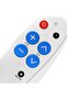 Large Button TV Remote Control Easy Use Setup Universal Remote for TV Set-Top Boxes DVD Boxes DVB Basic TV Remote White - 2