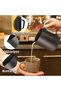 Milk Jug with Latte Decoration Pen Black Teflon Coating 350ml 304 Stainless Steel Milk Frother Pitcher Metal Barista Accessories - 3