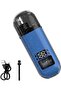 Ear and nose trimmer - Hair trimmer device - Precision grooming - Digital display - Waterproof design - Blue