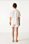 Fisto Embroidered Shirt Shorts Set Lby0064 White - 7