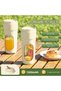 Orange USB rechargeable portable blender, travel juicer, 450ml capacity, juicing cup for juice lovers and fitness enthusiasts. - 3