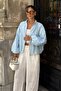 Women's Scallop Embroidered Blouse Jacket - 4