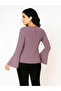 Lilac Regular Fit Top With Embroidered Brooch Detail - 4