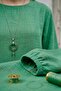 Summer Women's Tunic Casual Slim Sofia Linen Tunic with Necklace - 3