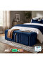 أريكة تخزين فاخرة اللون الكحلي – تصميم عصري يجمع بين الراحة والتنظيم - 2