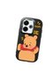 Poco M6 Compatible Case Camera Protector Black Silicone Couple Phone Case with Bear Pattern - 3