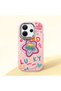 Redmi Note 14 4g Compatible Case Camera Protector Pink Silicone Couple Phone Case Heart Pattern