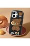 Tecno Spark Go 2 Compatible Case Camera Protector Black Silicone Couple Phone Case Bear Patterned - 2