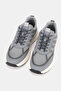 Men's Gray Breathable Knitted Casual Sneakers Shoes - 2