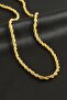 Nhr-Hlss Twisted Chain Necklace (182435) 60 Cm-Yellow - 3