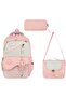 A+ Quality Girls Primary School Pink Orthopedic 3-Piece Set with Pen Holder, Foil-Lined Lunch Bag, 3 Compartments 517 - 2
