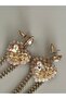 Crystal Stone/Powder Pink Heart Earrings - 4