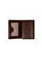 Genuine Leather Vertical Magnet Unisex Brown Wallet with Gift Box Mcz3018 - 2