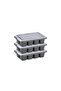 3-Piece Mini Ice Mold - Cube Shaped - with Lid - Plastic - 5