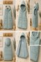 New Season Water Repellent - Cold-Proof Hooded Zippered Quilted Inflatable Vest (Unisex) - 5