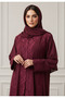 Inaya Baroque Lace Abaya| Nida Fabric - 2