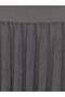 Özmarka New Season Gray Pleated Skirt for Girls with Elastic Waist - 3