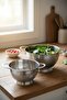 Itali Series Silver Color Stainless Steel Strainer Set (25cm X 15.8cm - 21cm X 13.2cm) - 3