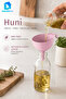 Plastic Kitchen Funnel Wide Mouth with Handle Liquid Oil Water Transfer Funnel Pink Bpa Free - 4