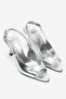 Women's Pointed Toe Open Medium Size 8 cm Heeled Shoes Nicola - 5
