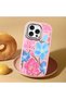 Pink Silicone Case Compatible with iPhone 15 Pro Max with Shock-Absorbing Camera Protections - 3