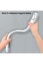 Bladeless Neck Fan: Cool White, 350g Lightweight, 360° Airflow - Low Noise, 1200 mAh Rechargeable Battery, Skin-Friendly Silicone Personal Fan for Outdoor Travel, Sports, Indoor Cooking, Home Use - 7