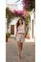 Botanical Print V-Neck Flowy Top & High-Waisted Shorts Set - 7