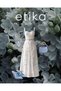 Women's White Floral Patterned Belt Detailed Strappy Sweetheart Neckline Linen Midi Dress - 4