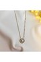 Necklace Women's Steel Necklace 316L Steel Gold Color Roman Numeral Round Necklace - Women's Elegant Stylish Jewelry Gold Color Necklace Steel Necklace Women's Necklace - 5