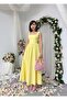 Women's Sari Midi Dress Square Collar Backless Bow Detailed Atlas - 4