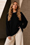 Sewn Detailed Knitwear Sweater R4479 Black - 2