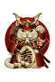 Samurai Cat Printed Men's T-Shirt - 3