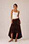 Asymmetrical Cut Boho Maxi Skirt
