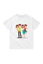 Family Love Colorful Line Print Men's T-Shirt - 2