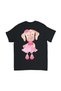 Pink Dress and Flower Accessory Dog Print Kids T-Shirt - 2