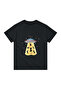 Children's Graphic Printed Short Sleeve T-Shirt Space Themed Cats Abduction Pattern Comfortable Casual Stylish - 2
