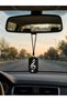 Left Switch Symbol Car Rearview Mirror Ornament – Stylish Music-Themed Auto Accessory