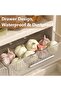 Spice Rack and Kitchen Storage Organizer - 3-Tier Kitchen Shelf with Drawers and Hooks for Spice Jars, No-Drill Adhesive Wall Mount for Home Organization - 7