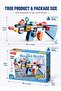 FL1182 130-Piece Changeable Combat Gun Big Building Blocks Set for Ages 3+, Multicolour Plastic Construction Toy with Rebuildable Pistol, Robot, Animal-Inspired Creature and Windmill Tower Model - 6