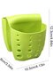 Two-piece sink sponge rack with drainer, green - 5