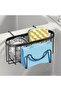 Multifunctional kitchen sponge rack, M-shaped, silver - 2